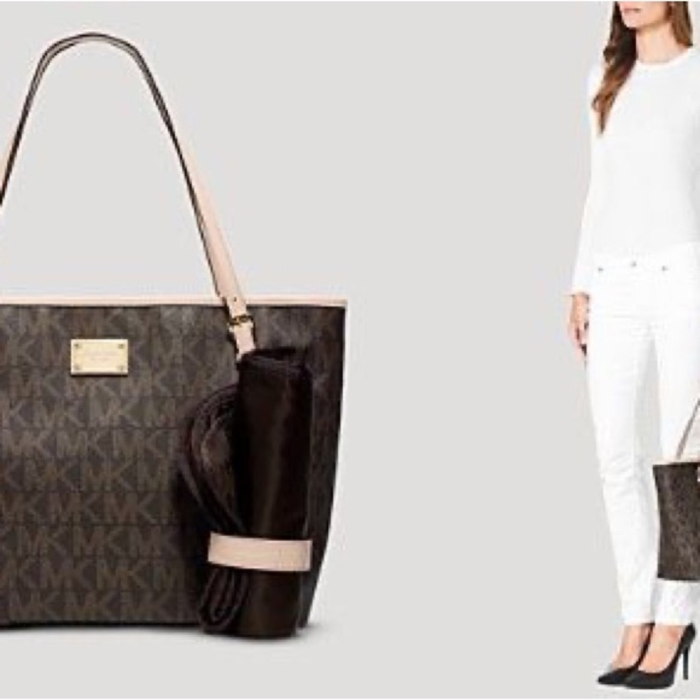 Michael Kors Jet Set Travel Tote with an optional crossbody/stroller - Picture 7 of 10